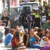 Protesta de un grupo de okupas por el desalojo de una casa en el